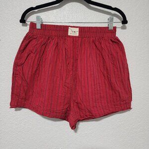FP X We The Free Day To Day Striped Boxer Red With Pockets